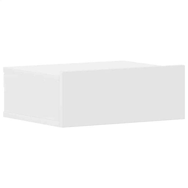 244848 - Komodinë Lundruese e Bardhë 40x30x15cm Dru i Inxhinieruar