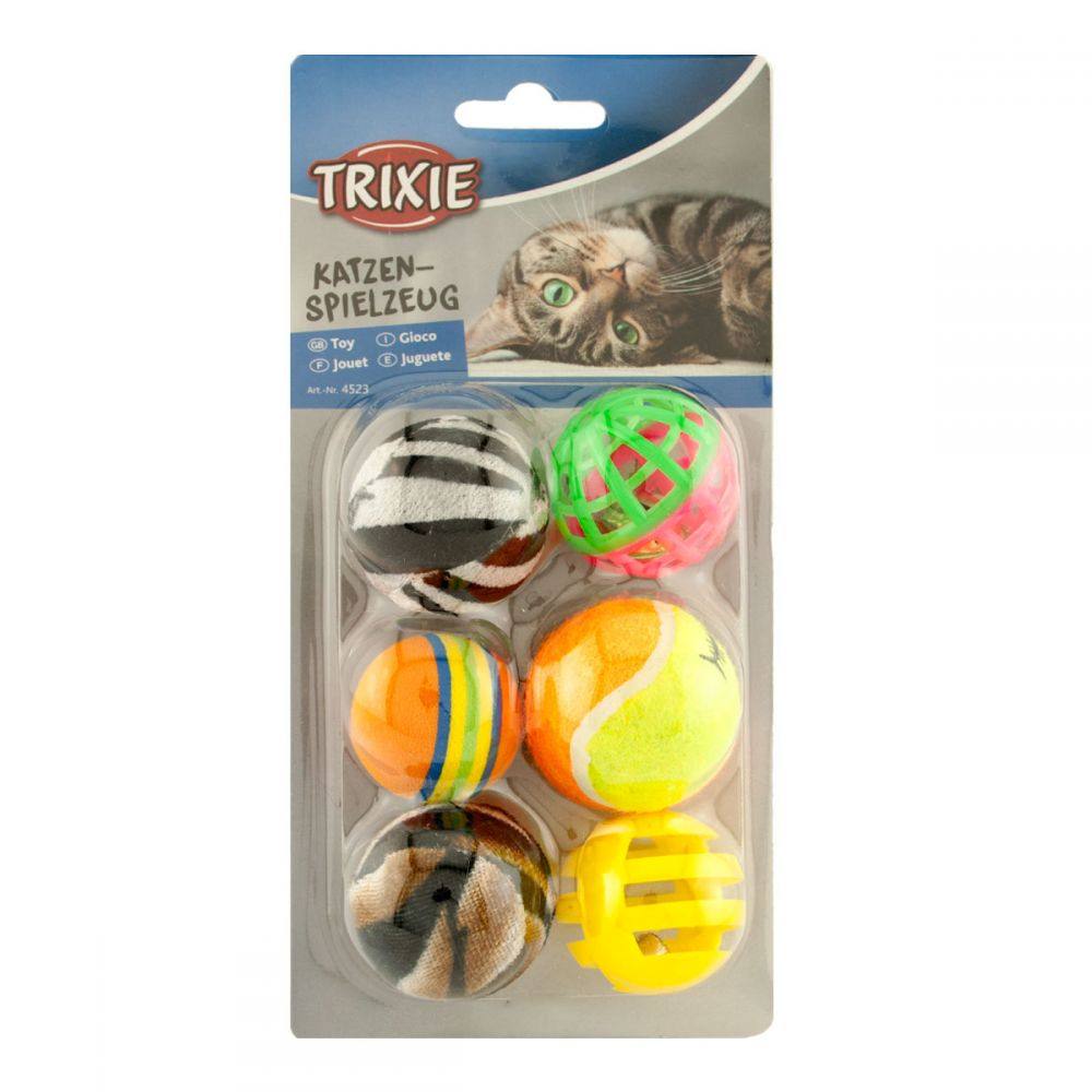 335631 - Lodër për mace Trixie 4523 – Set topash (6 copë)