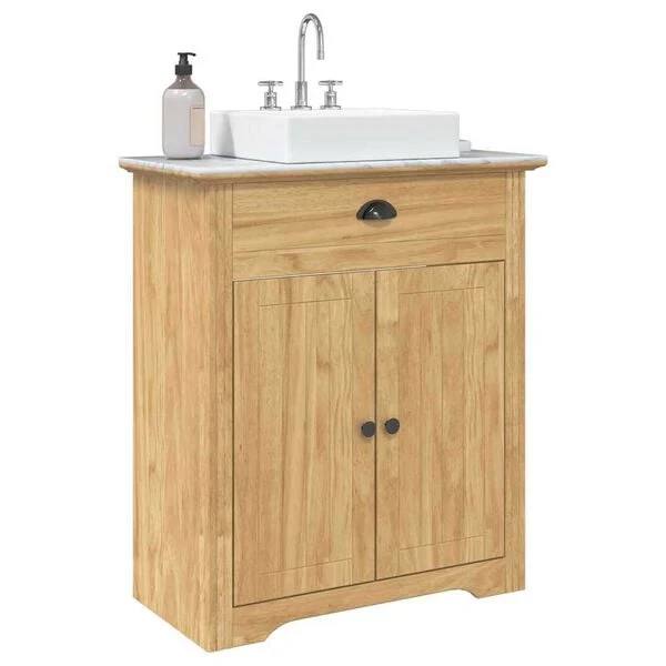 333339 - VIDAXL Dollap Banjoje BODO Ngjyrë Kafe Mjalti 70 x 35 x 80 cm
