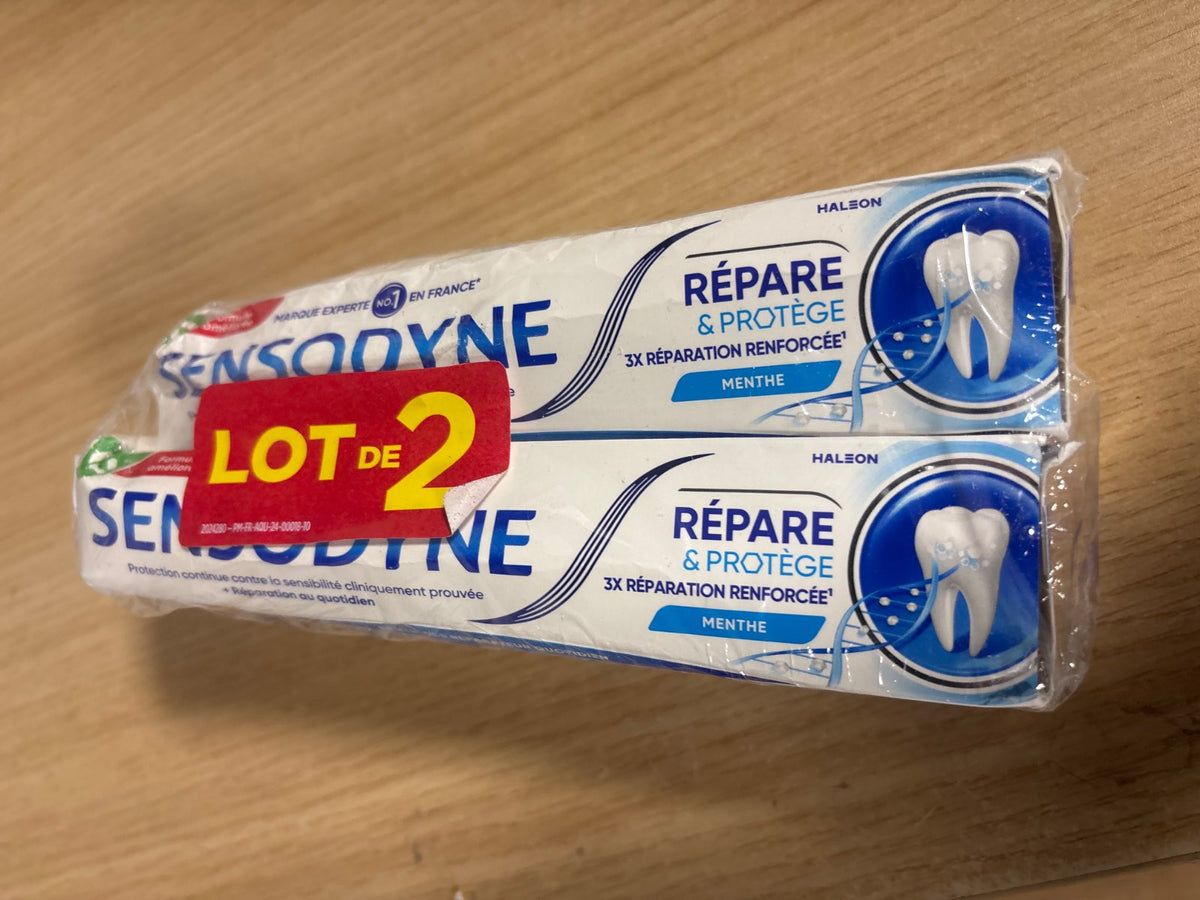 312009 - Pastë dhëmbësh Sensodyne Riparon dhe Mbron me Aromë Nenexhiku , 2 cope.