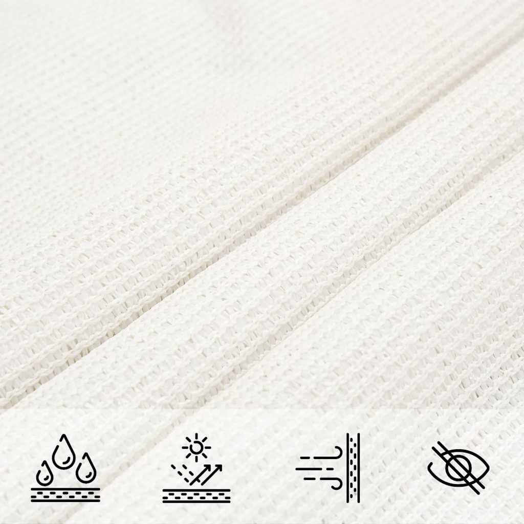 333261 - VIDA XL Tendë dielli me vela 160 g/m² E bardhë 5x6 m HDPE