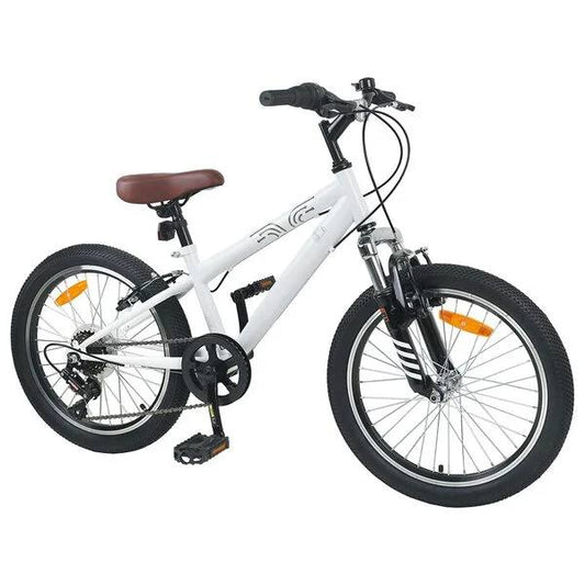 333394 - VIDAXL Biçikletë për fëmijë 24 inç me 6 shpejtësi për 8-12 vjeç, e bardhë