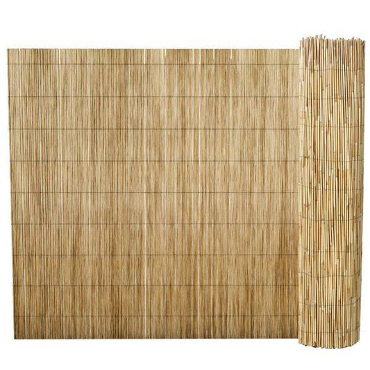 334170 - vidaXL Paravan Kopshti prej Kallami Natyral 100x1000 cm -