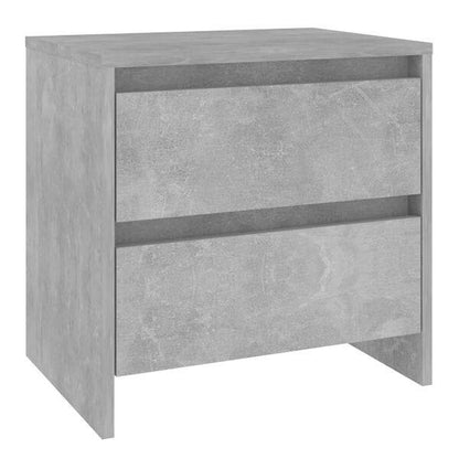 334570 - vidaXL Komodinë për Dhoma Gjumi 45x34,5x44,5 cm Ngjyrë Gri Betoni