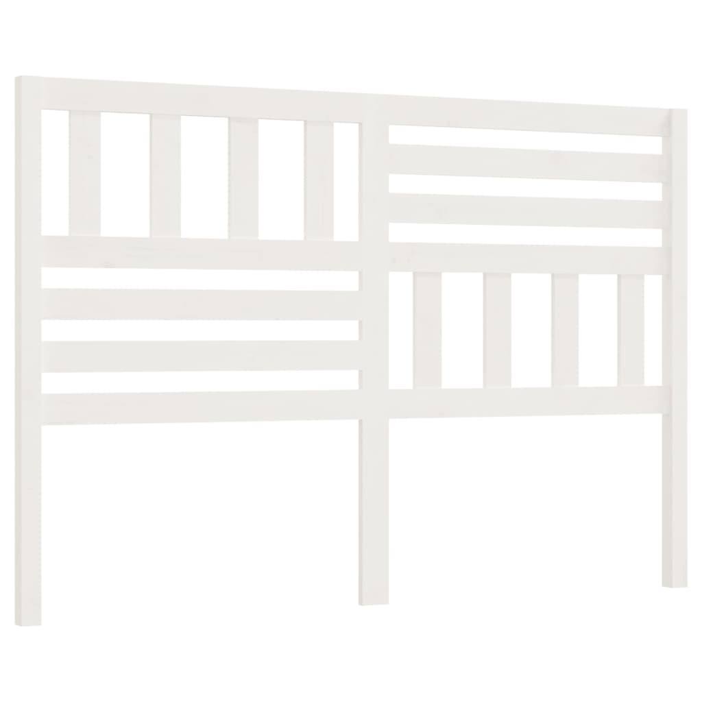 334544 - vidaXL Mbështetëse për Kokën e Shtratit prej Druri Masiv Pishe 146x4x100 cm Ngjyrë e Bardhë