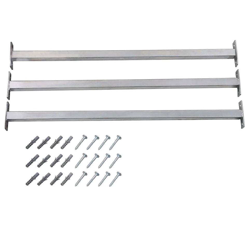 334382 - vidaXL Hekura Sigurie të Rregullueshëm për Dritare 3 Copë 710–1200 mm