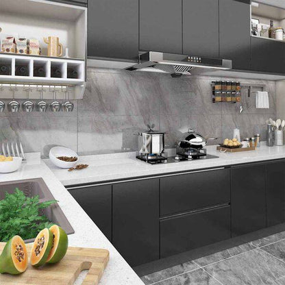 334162 - vidaXL Folie Vetëngjitëse për Mobilje 500x90 cm PVC Ngjyrë e Zezë
