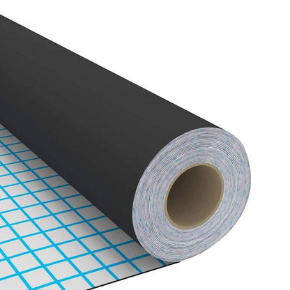 334162 - vidaXL Folie Vetëngjitëse për Mobilje 500x90 cm PVC Ngjyrë e Zezë