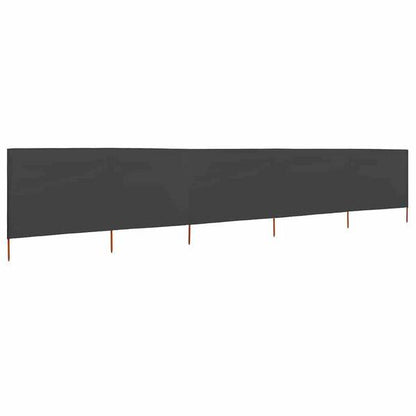 334545 - vidaXL Paravan Mbrojtës nga Era me 5 Panele 600x120 cm Ngjyrë Antraciti -