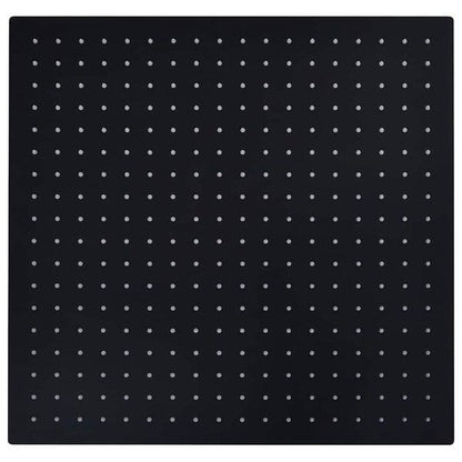 334219 - vidaXL Kokë Dushi Katror 50x50 cm prej Çeliku Inoks Ngjyrë e Zezë -
