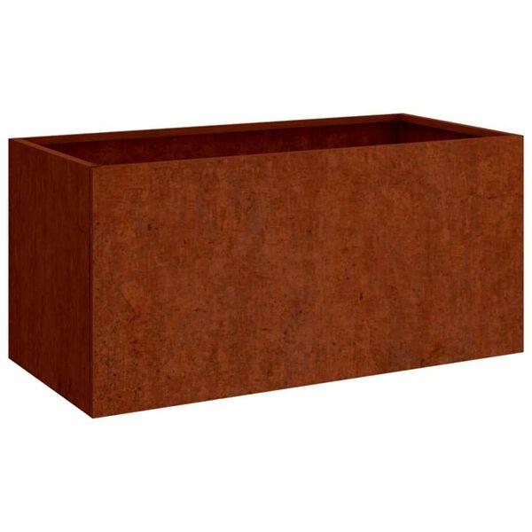 334557 - vidaXL Mbjellëse për Lule prej Çeliku Corten 62x40x39 cm -