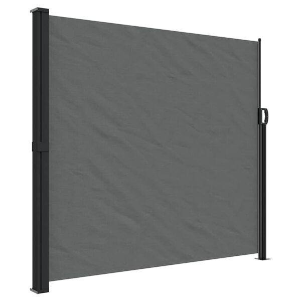 334323 - vidaXL Paravan Anësor i Zgjatshëm 180x600 cm Ngjyrë Antraciti -