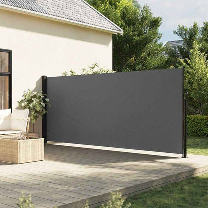 334323 - vidaXL Paravan Anësor i Zgjatshëm 180x600 cm Ngjyrë Antraciti -