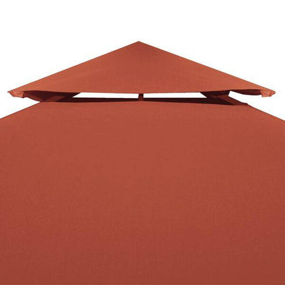 334248 - vidaXL Mbulesë për Gazebo me 2 Shtresa 3x3 m Ngjyrë Terrakota -