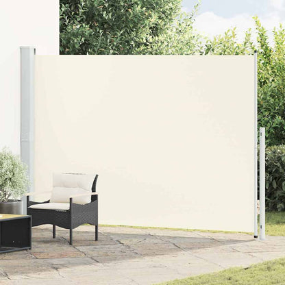 334236 - vidaXL Tendë anësore e tërheqshme, krem, 220 × 300 cm