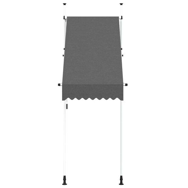 334065 - vidaXL Tendë dielli manuale e tërheqshme, 100 cm, antracit