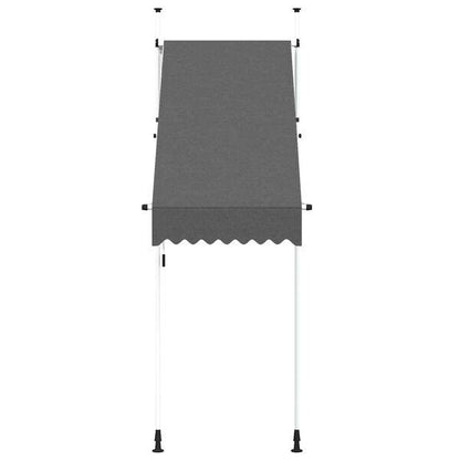 334065 - vidaXL Tendë dielli manuale e tërheqshme, 100 cm, antracit