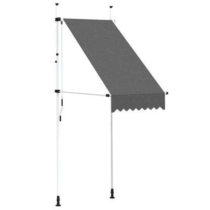 334065 - vidaXL Tendë dielli manuale e tërheqshme, 100 cm, antracit