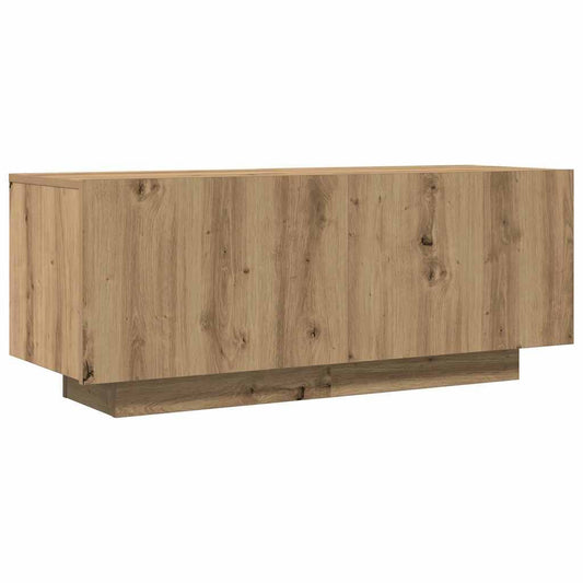 334044 - vidaXL Komodinë TV 100 × 35 × 40 cm, dru i përpunuar, ngjyrë lisi artizanal