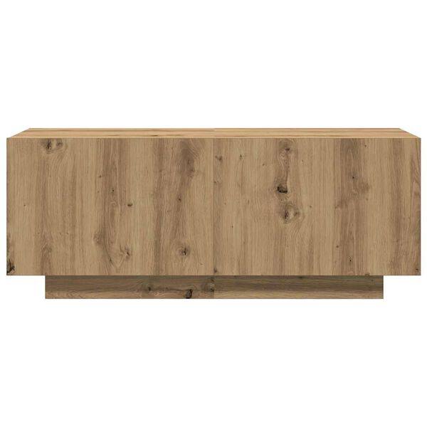 334044 - vidaXL Komodinë TV 100 × 35 × 40 cm, dru i përpunuar, ngjyrë lisi artizanal