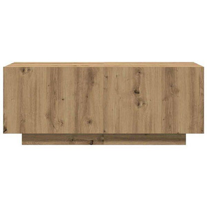 334044 - vidaXL Komodinë TV 100 × 35 × 40 cm, dru i përpunuar, ngjyrë lisi artizanal