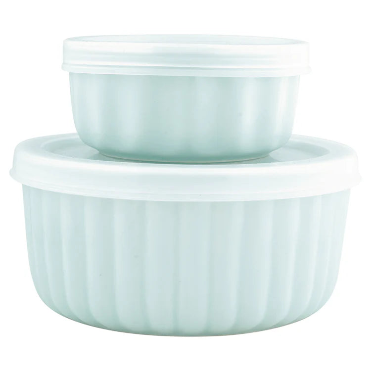 141804 - GreenGate ramekin Alice ngjyrë blu e hapur me kapak, set prej 2 copësh, L 6,5 cm, D 13,2 cm.