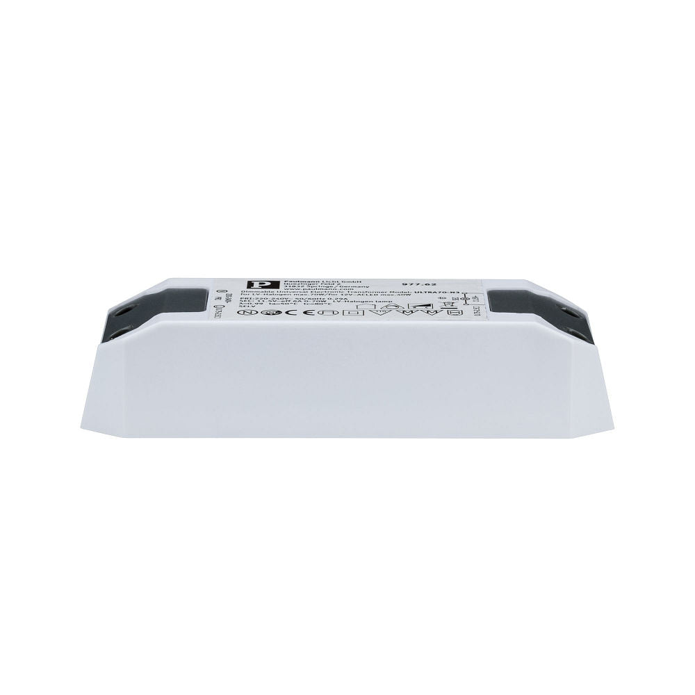 141867 - Transformator elektronik Paulmann Halo + LED 0-50W, ngjyrë e bardhë.