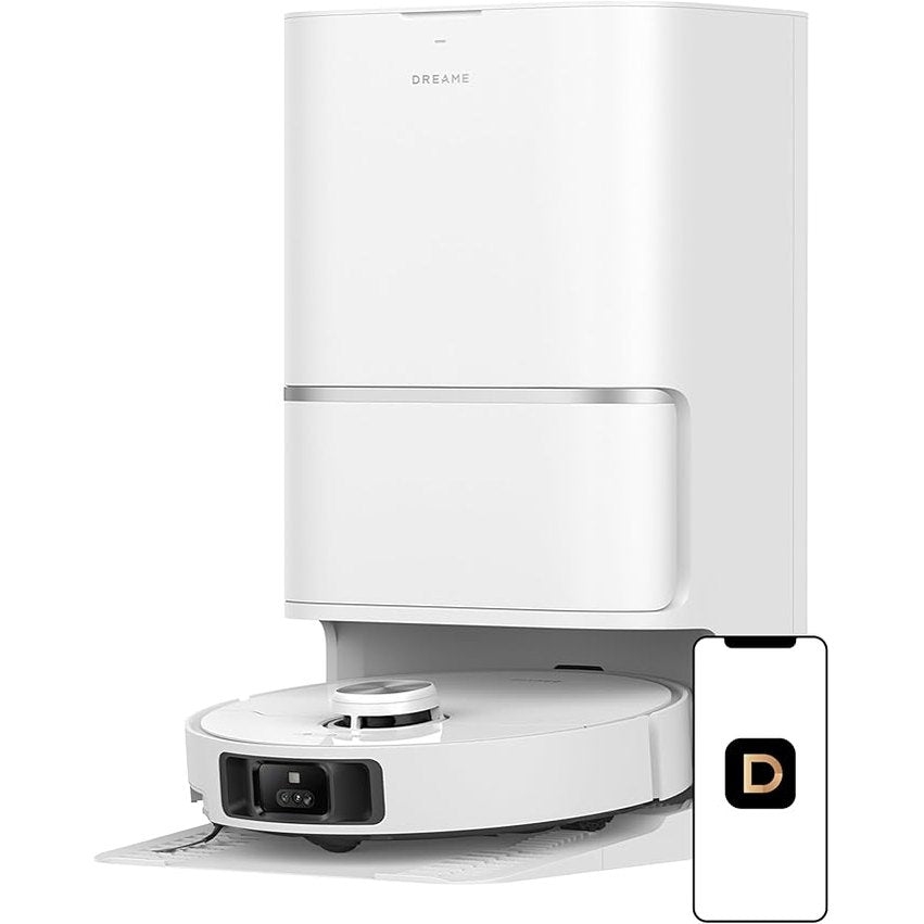 89027 - DREAME Robot-Fshesë L40 Ultra, Fuqi Pastrimi 11,000Pa, Mopa vetëpastruese me ujë të nxehtë në 65°C, Zbrazje automatike, Kontroll me zë, Furçë anësore e zgjerueshme dhe e ngritshme