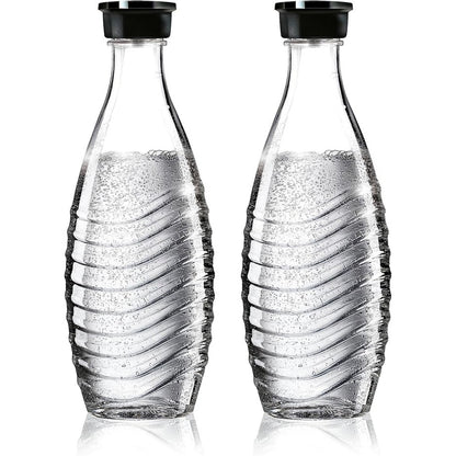 179953 - SODASTREAM - Karafe Qelqi Zëvendësuese DuoPack për Pajisjen e Ujit të Gazuar Crystal, Kapacitet 2 x 0.6L