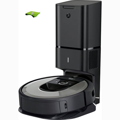94048 - iROBOT Roomba Combo i8+ Fshesë me Korrent Robotike, Bazë Që Zbrazet Vetë, Mëson Përmendësh Planin e Katit të Shtëpisë, I Përshtatshëm Për Qimet e Kafshëve Shtëpiake, Furça Gome, Wi-Fi, Aplikacioni, Ngjyrë Argjendi.