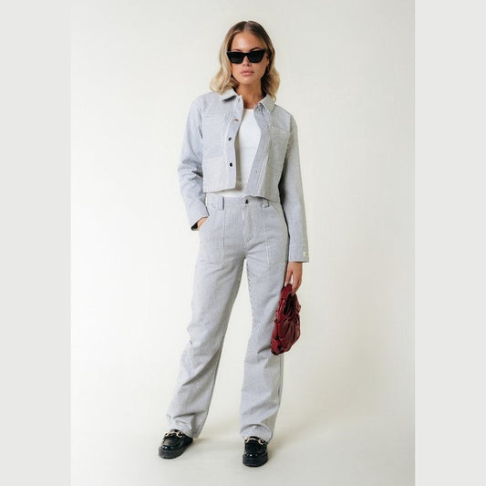 194063 - KENSI Pantallona Pune me Vija, Materiali i Qëndrueshëm, Ngjyra Rebel, Madhësia M