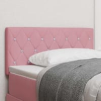 265362 - Koka e shtratit Vidaxl prej kadifeje rozë 90 cm