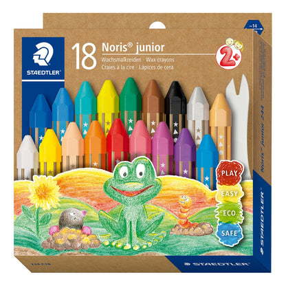 267347 - STAEDTLER Lapsa dylli Noris Junior 224, kuti me 18 ngjyra, rezistente ndaj thyerjes