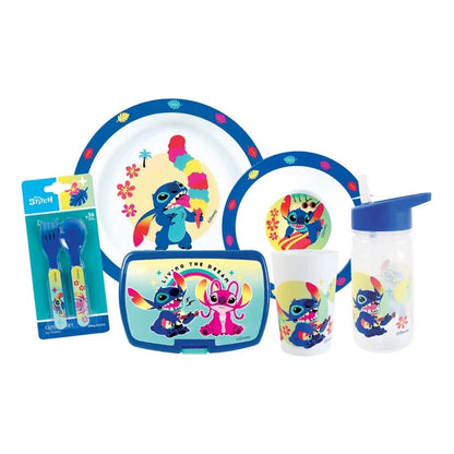 141691 - Set enësh plastike të ripërdorshme Disney Lilo dhe Stitch – shumëngjyrësh.
