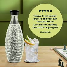 179955 - SODASTREAM - Karafe Qelqi DuoPack për Pajisinë e Ujit të Gazuar Crystal, Kapaciteti 2 x 0.6L