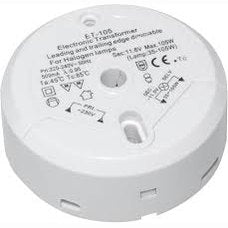 168522 - TRANSMEDIA LT5-3L Transformator Halogjen, 230/12V/35-105W, Mbrojtje nga Mbingarkesa, Sigurisë Temperaturë, Rezistente ndaj Rënies, Ø 85 x 32 mm