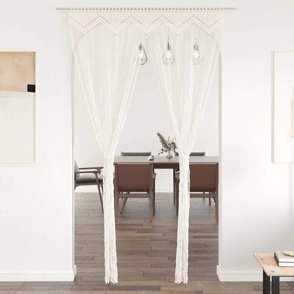 265003 - VIDAXL Perde Makrameje 140x240 cm Pambuk