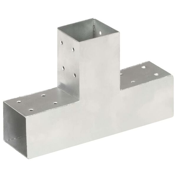 244324 - VIDAXL Lidhës Shtylle në Formë T Metali i Galvanizuar 71x71 mm
