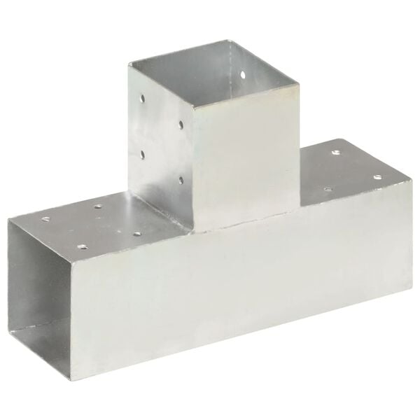 244325 - VIDAXL Lidhës Shtylle në Formë T Metal i Galvanizuar 91x91 mm