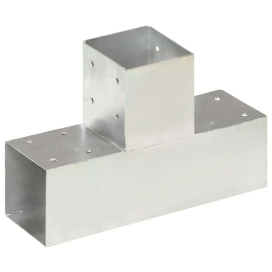244325 - VIDAXL Lidhës Shtylle në Formë T Metal i Galvanizuar 91x91 mm
