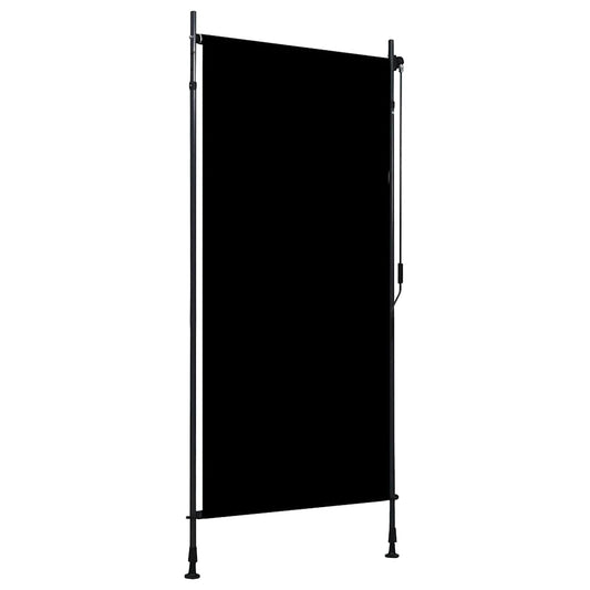 141429 - Perde rrotulluese për jashtë vidaXL, 100x270 cm, ngjyrë e zezë