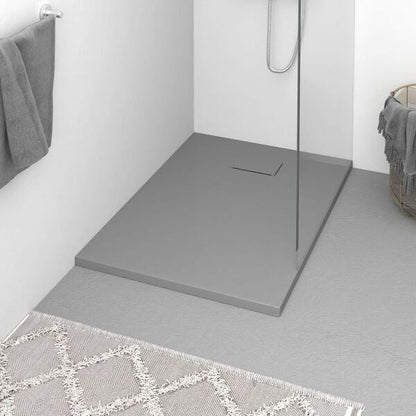 334025 - VIDAXL Tabaka Baze Dushi SMC Gri 100x70 cm