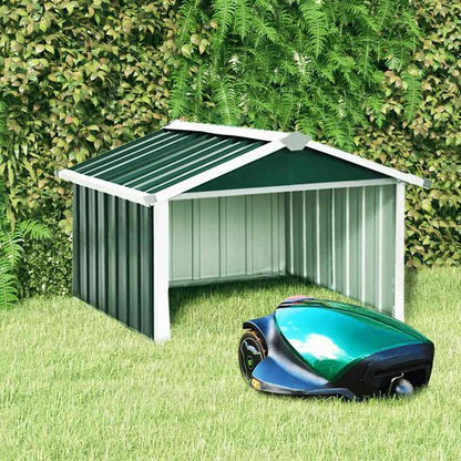 333024 - VIDAXL Kasolle Robot për Kopsht, Çelik i Galvanizuar, 92x97x63 cm, Jeshile