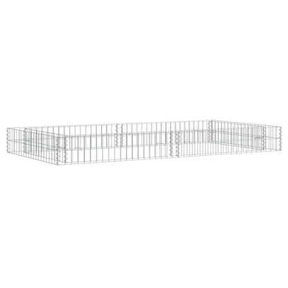 265022 - VIDAXL Shtretër i ngritur me gabion, Çelik i Galvanizuar, 200x100x20 cm