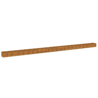 334031 - VIDAXL Shtrat i ngritur për kopsht 960x50x36 cm prej çeliku Corten