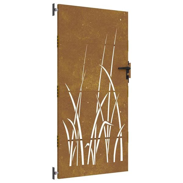 291037 - VIDAXL Portë Kopshti 85x175 cm Çelik Corten
