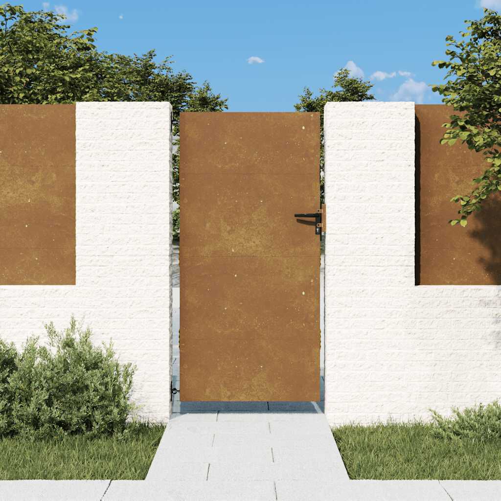265041 - VIDA XL Portë Kopshti 85x200 cm Çelik Corten