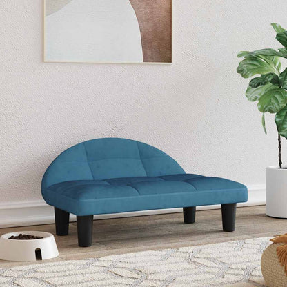 280054 - VIDA XL Shtrat Qeni Blu 70x52x30 cm Kadife