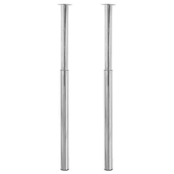 244377 - 2 Këmbë Tavoline Teleskopike Krom 710 mm-1100 mm