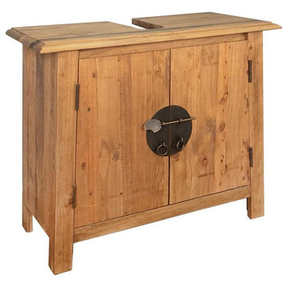 244380 - VIDAXL Dollap Lavamani për Banjo Dru Pishe i Fortë 70x32x63 cm